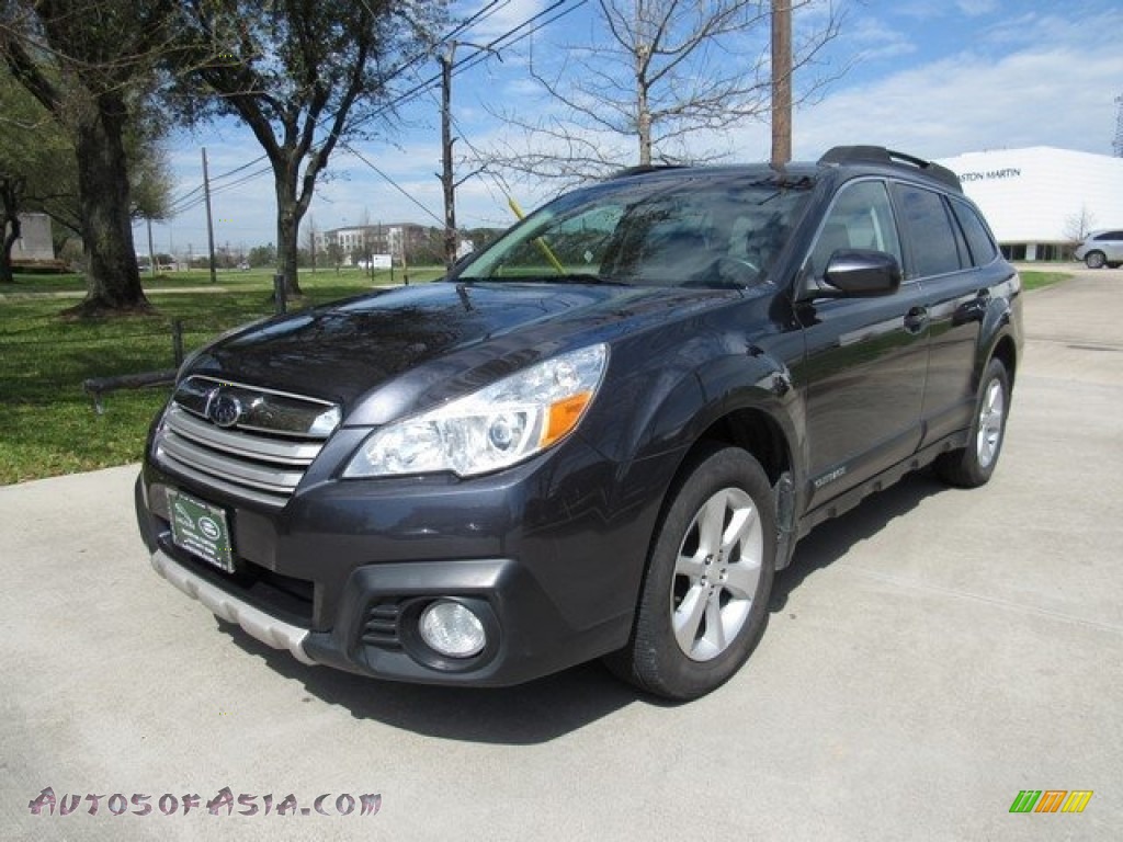 2013 Outback 2.5i Limited - Graphite Gray Metallic / Off Black Leather photo #10