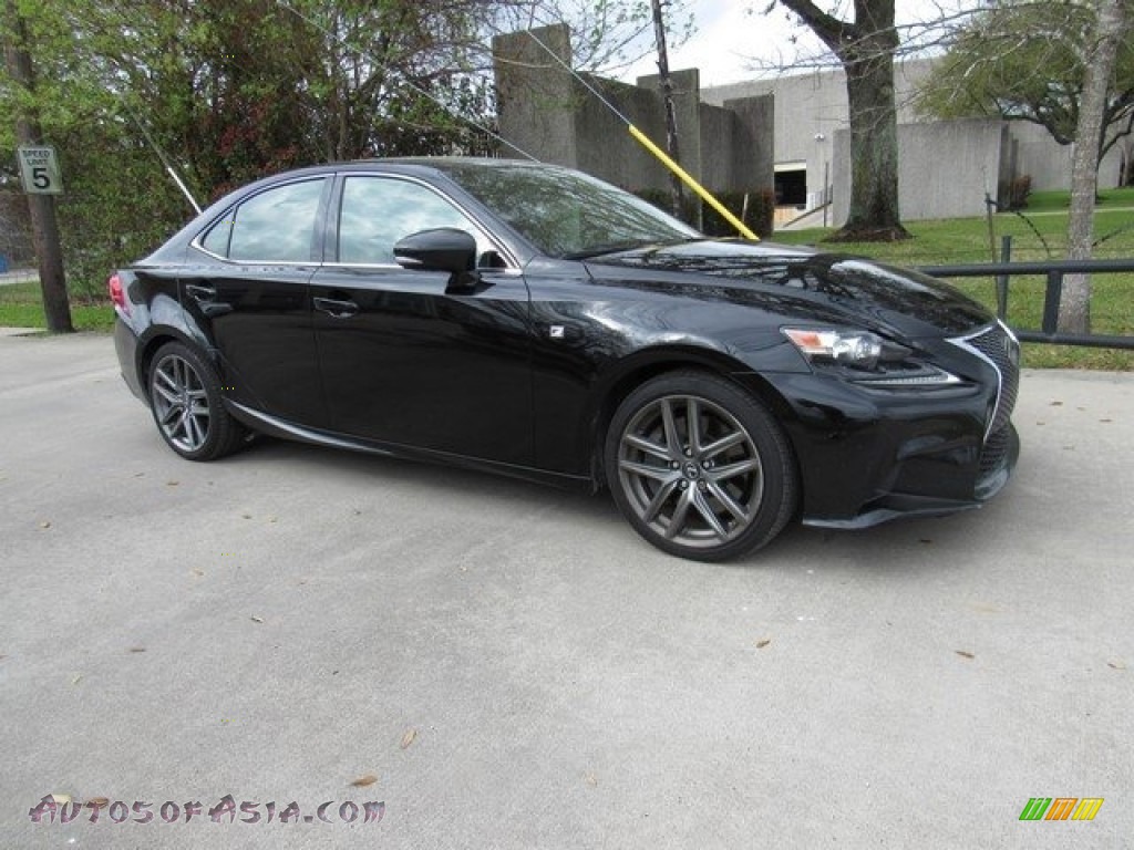 Obsidian Black / Black Lexus IS 350 AWD