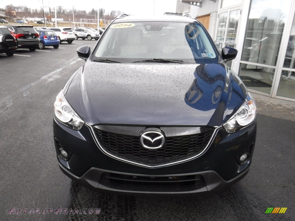 2014 CX-5 Grand Touring AWD - Stormy Blue Mica / Sand photo #5