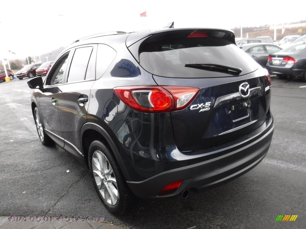 2014 CX-5 Grand Touring AWD - Stormy Blue Mica / Sand photo #8