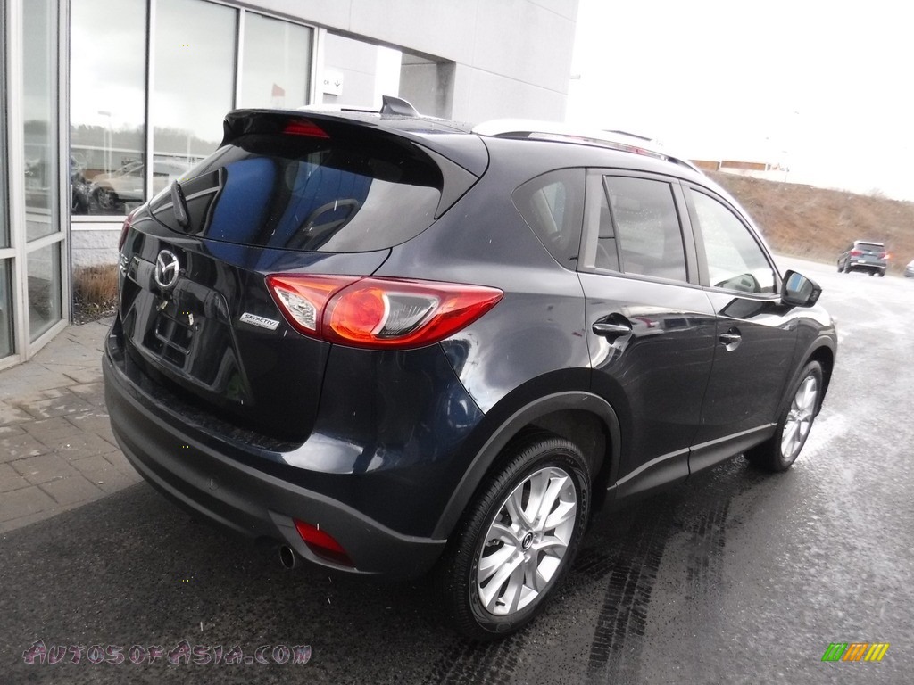 2014 CX-5 Grand Touring AWD - Stormy Blue Mica / Sand photo #11