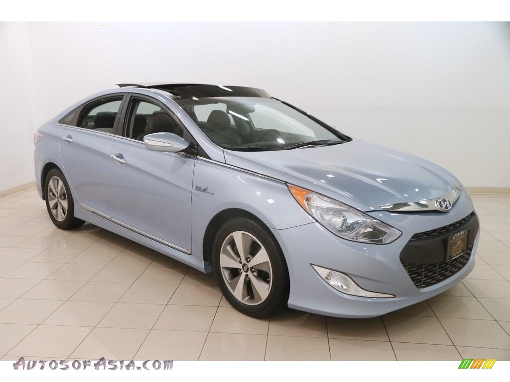 2012 Sonata Hybrid - Blue Sky Metallic / Gray photo #1