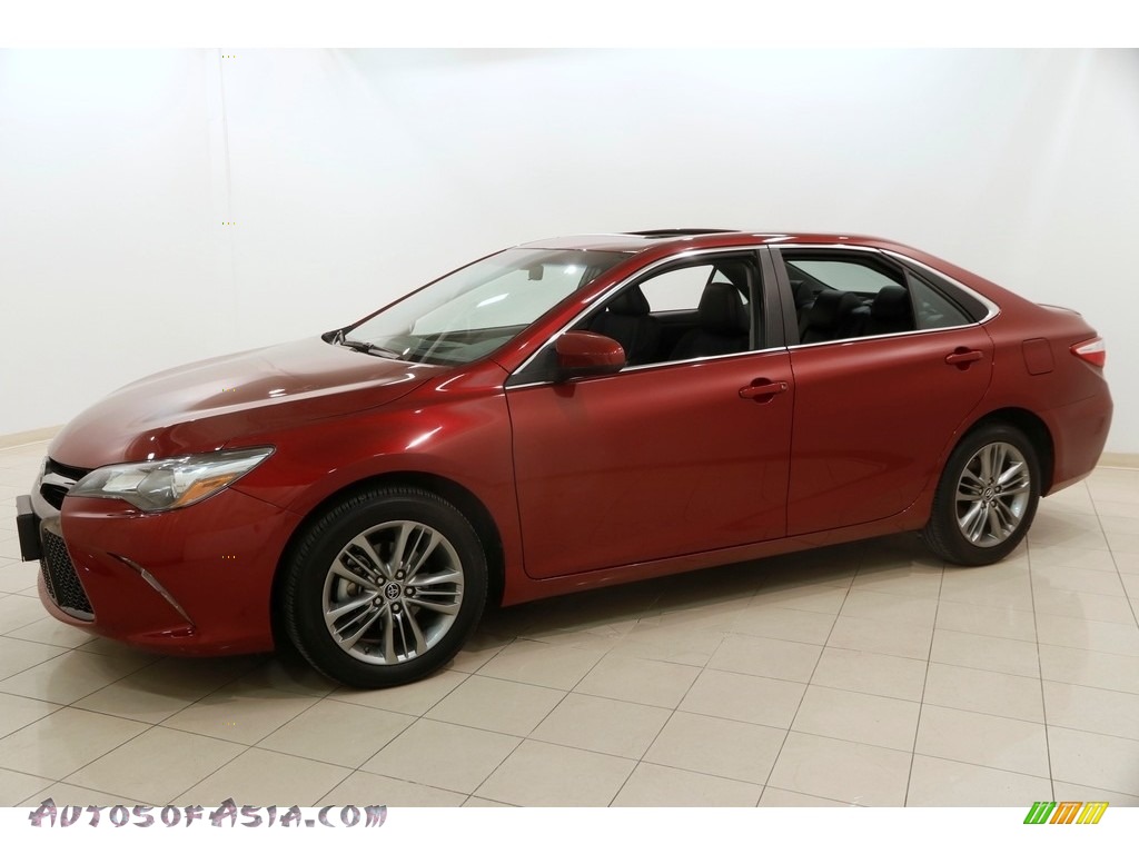 2015 Camry SE - Ruby Flare Pearl / Black photo #3