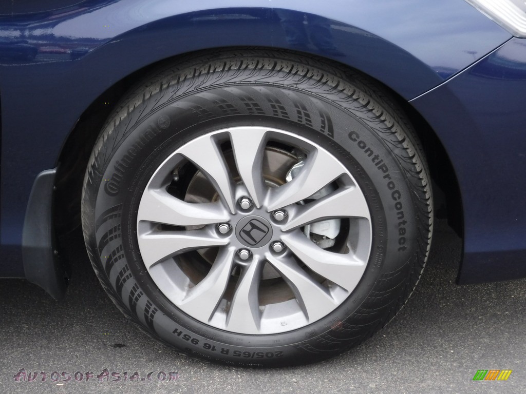 2015 Accord LX Sedan - Obsidian Blue Pearl / Gray photo #3