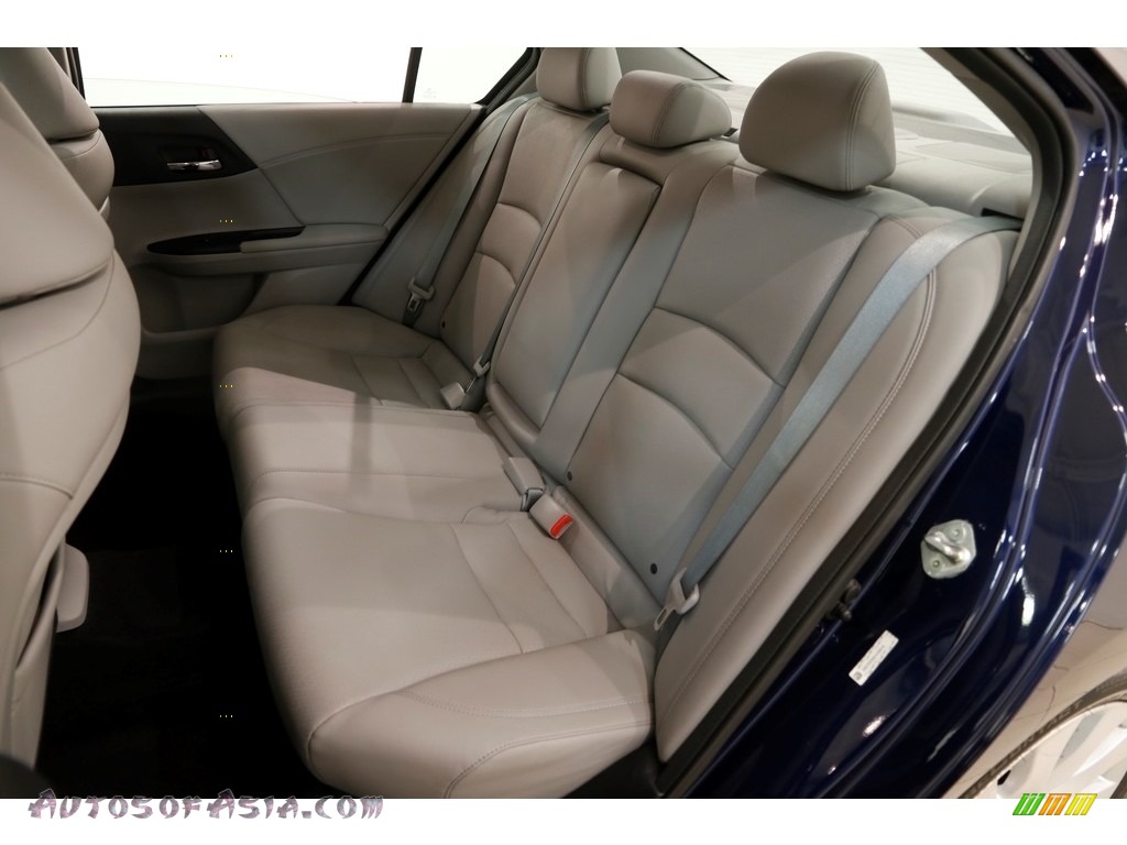 2013 Accord EX-L Sedan - Obsidian Blue Pearl / Gray photo #18