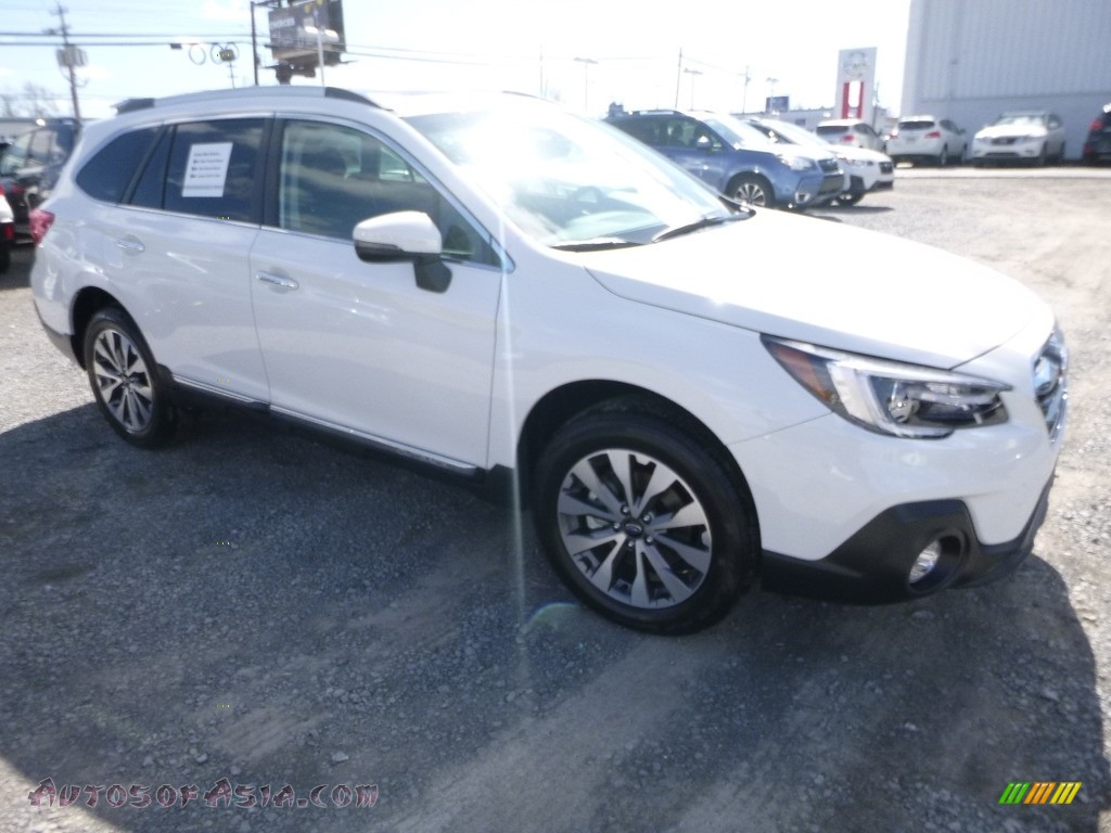 2018 Outback 3.6R Touring - Crystal White Pearl / Java Brown photo #1