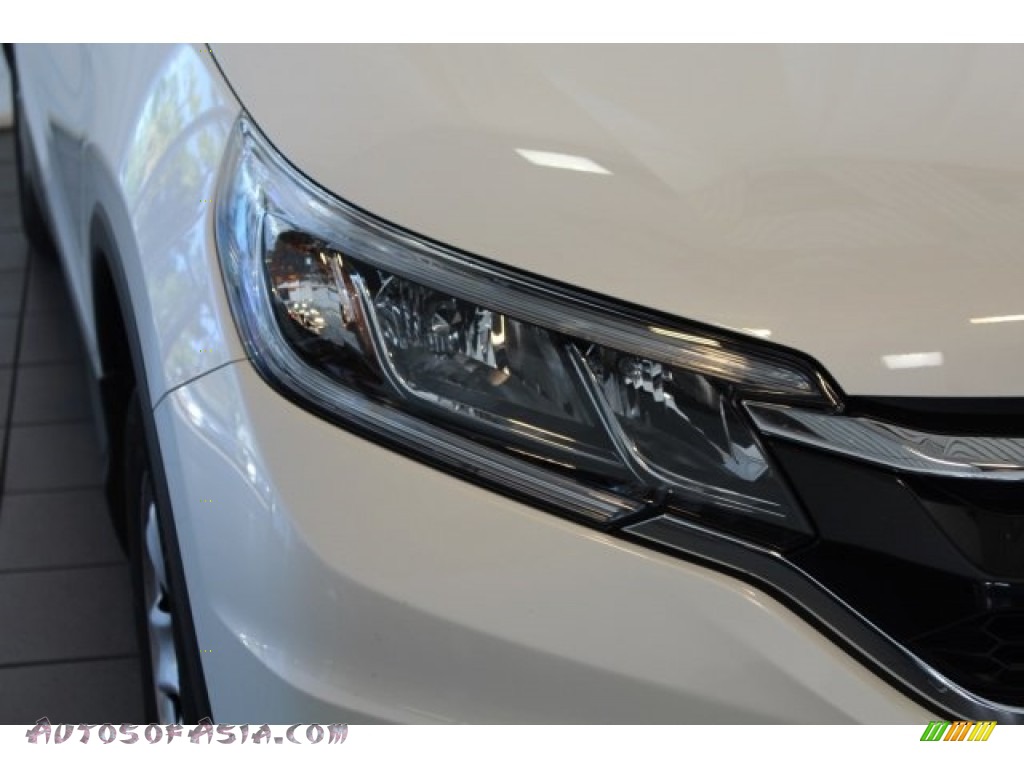 2015 CR-V LX AWD - White Diamond Pearl / Beige photo #6