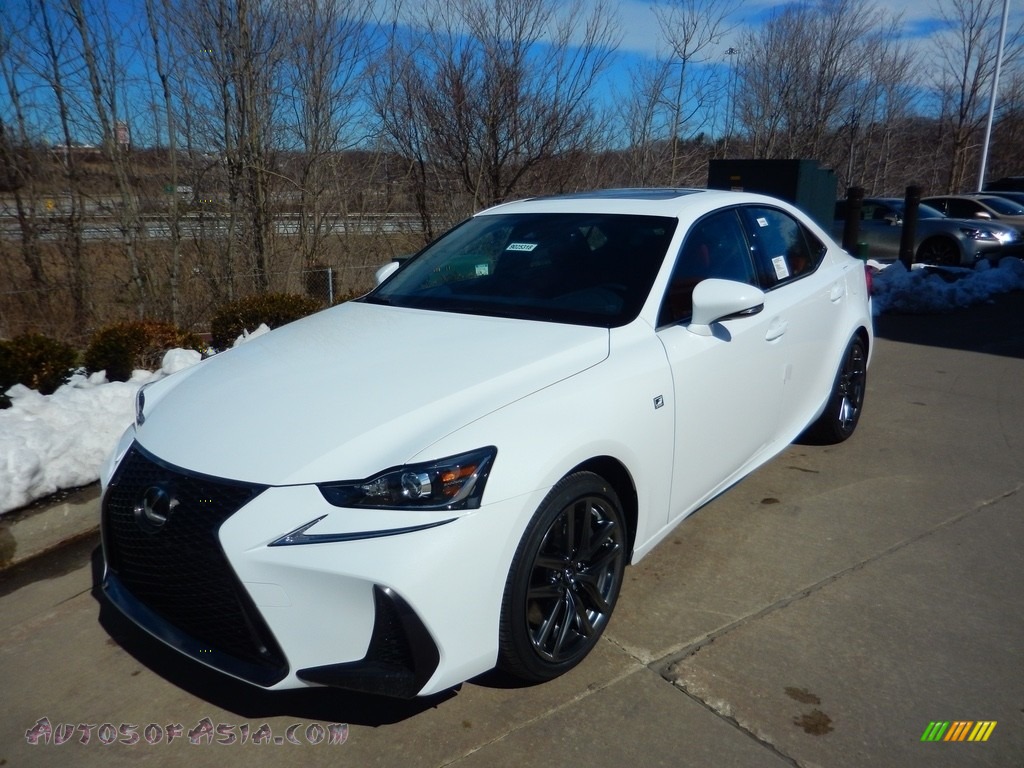 2018 IS 300 F Sport AWD - Ultra White / Rioja Red photo #2
