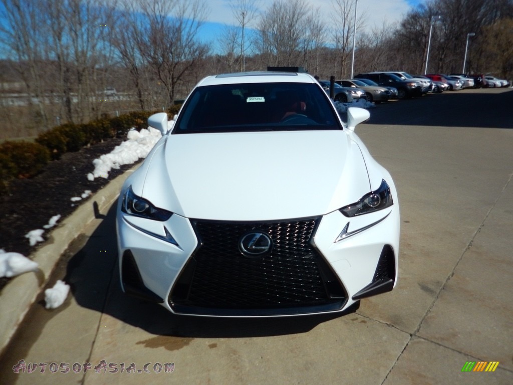 2018 IS 300 F Sport AWD - Ultra White / Rioja Red photo #1