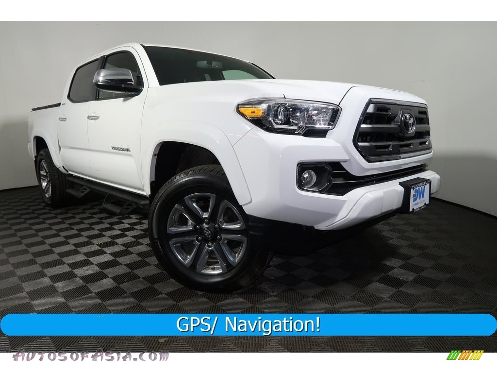 Super White / Limited Hickory Toyota Tacoma Limited Double Cab 4x4