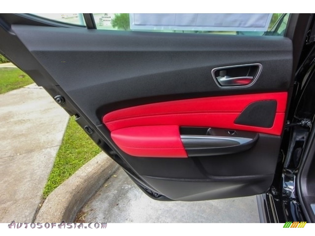 2018 TLX V6 SH-AWD A-Spec Sedan - Crystal Black Pearl / Red photo #18
