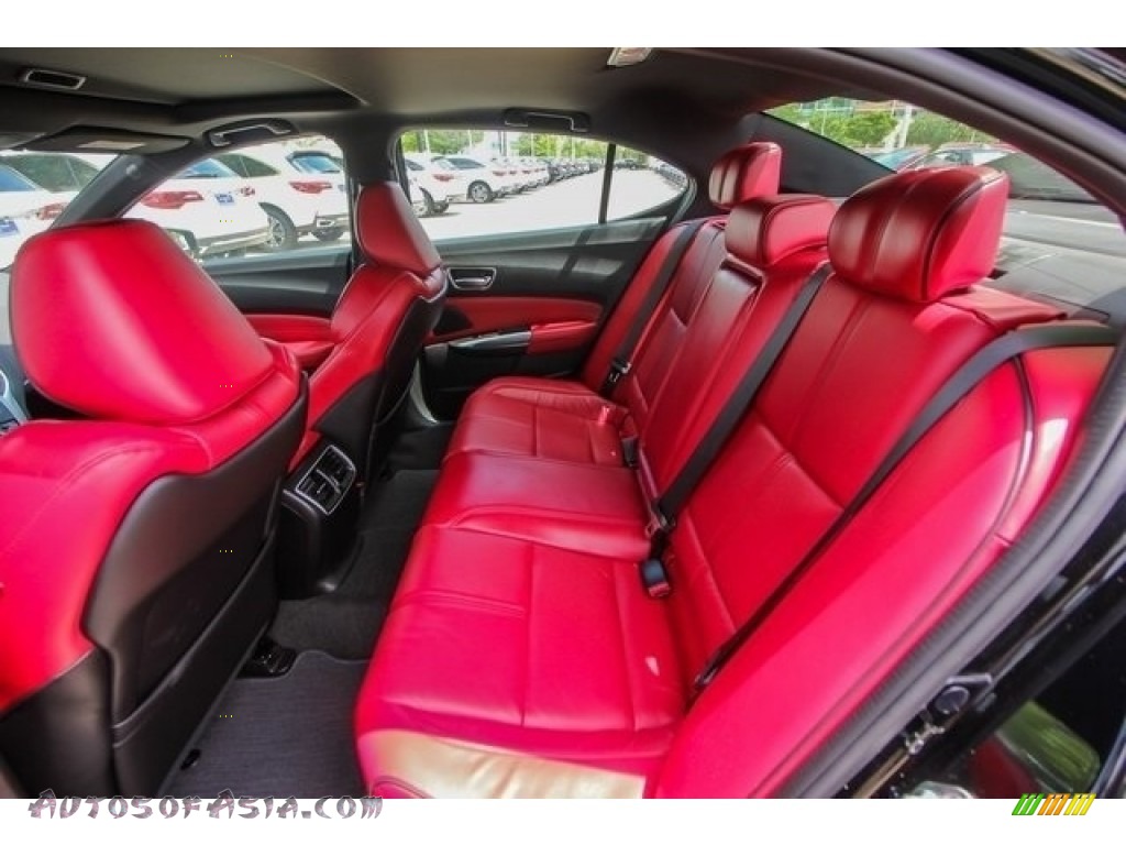 2018 TLX V6 SH-AWD A-Spec Sedan - Crystal Black Pearl / Red photo #19