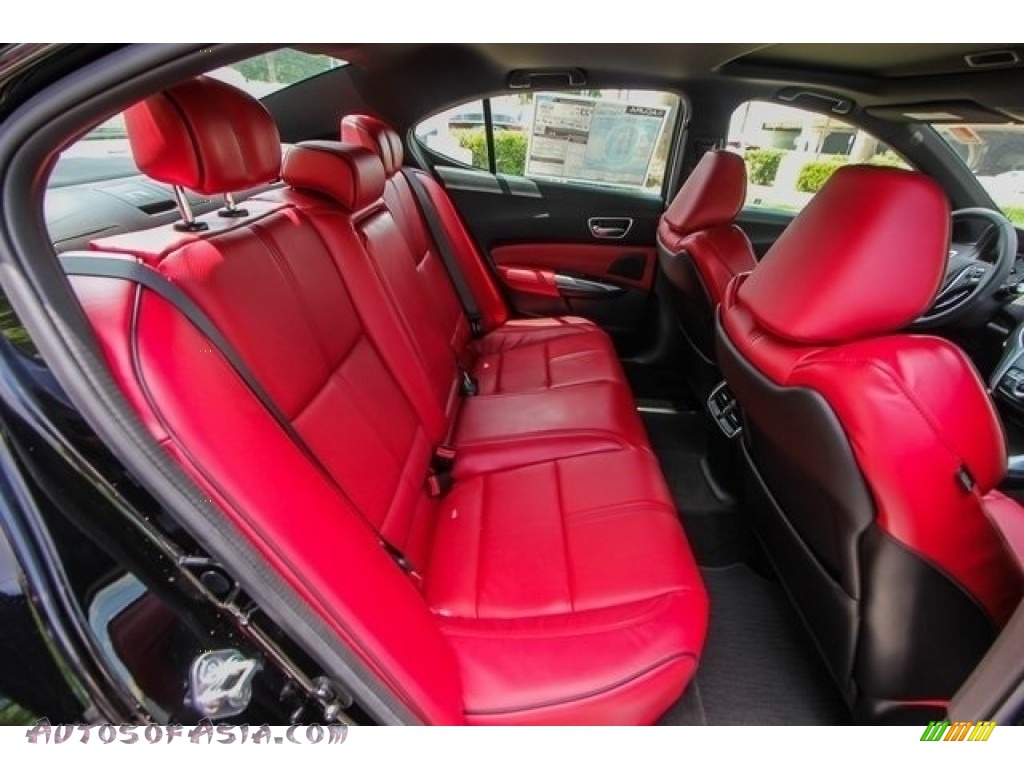 2018 TLX V6 SH-AWD A-Spec Sedan - Crystal Black Pearl / Red photo #22