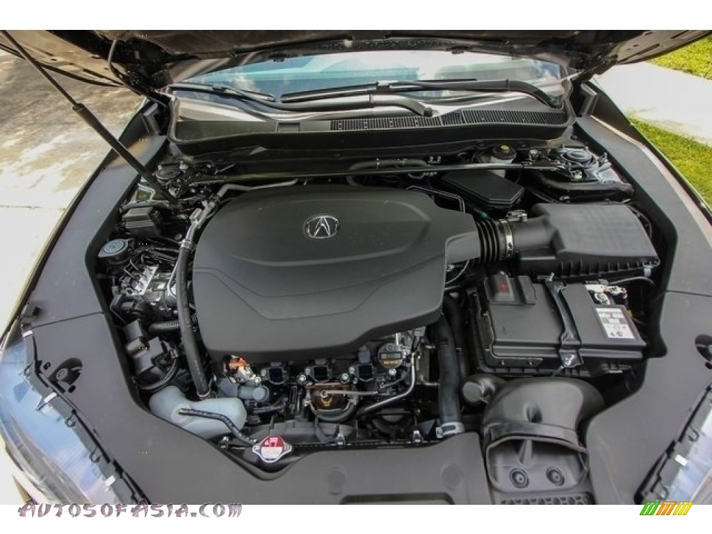 2018 TLX V6 SH-AWD A-Spec Sedan - Crystal Black Pearl / Red photo #25