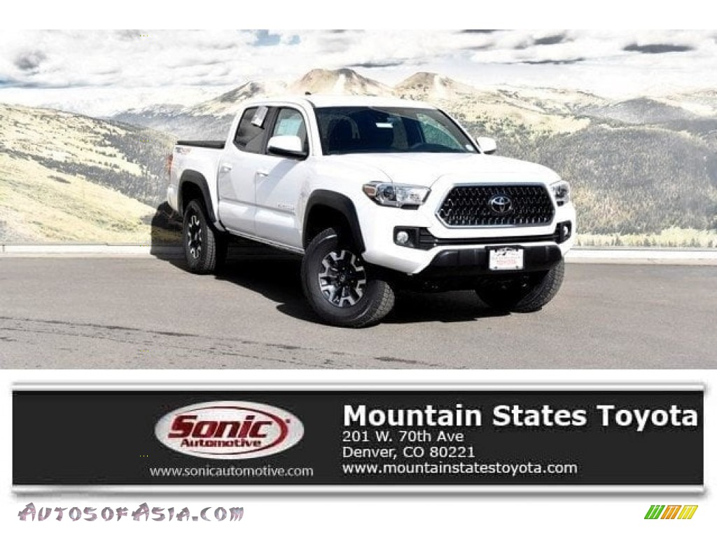 Super White / Cement Gray Toyota Tacoma TRD Off Road Double Cab 4x4