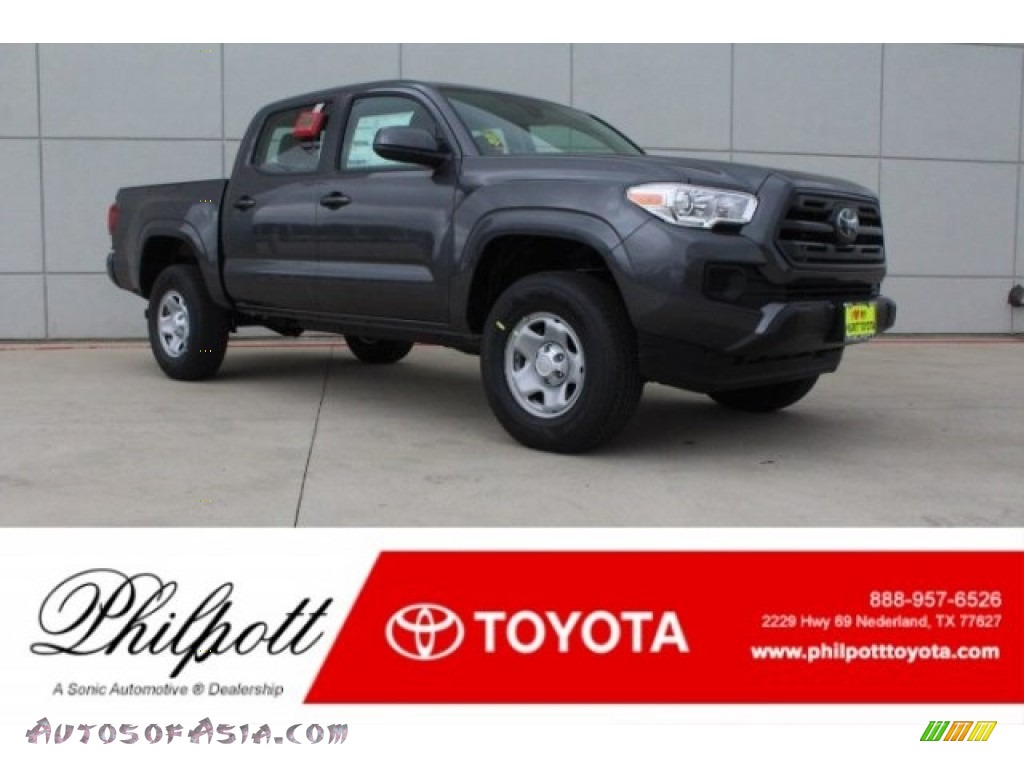 2018 Tacoma SR Double Cab - Magnetic Gray Metallic / Cement Gray photo #1
