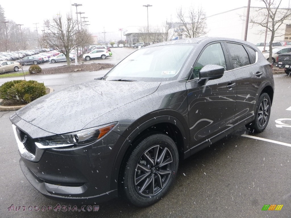 2018 CX-5 Touring AWD - Machine Gray Metallic / Black photo #5