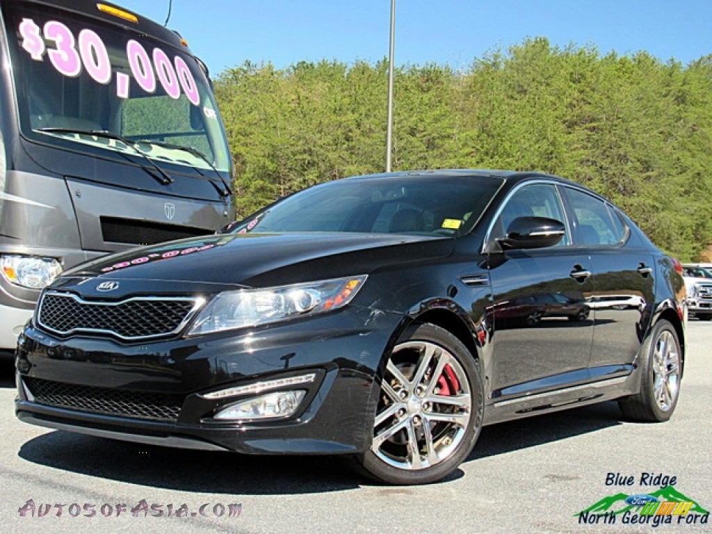 2013 Optima SX - Ebony Black / Black photo #1