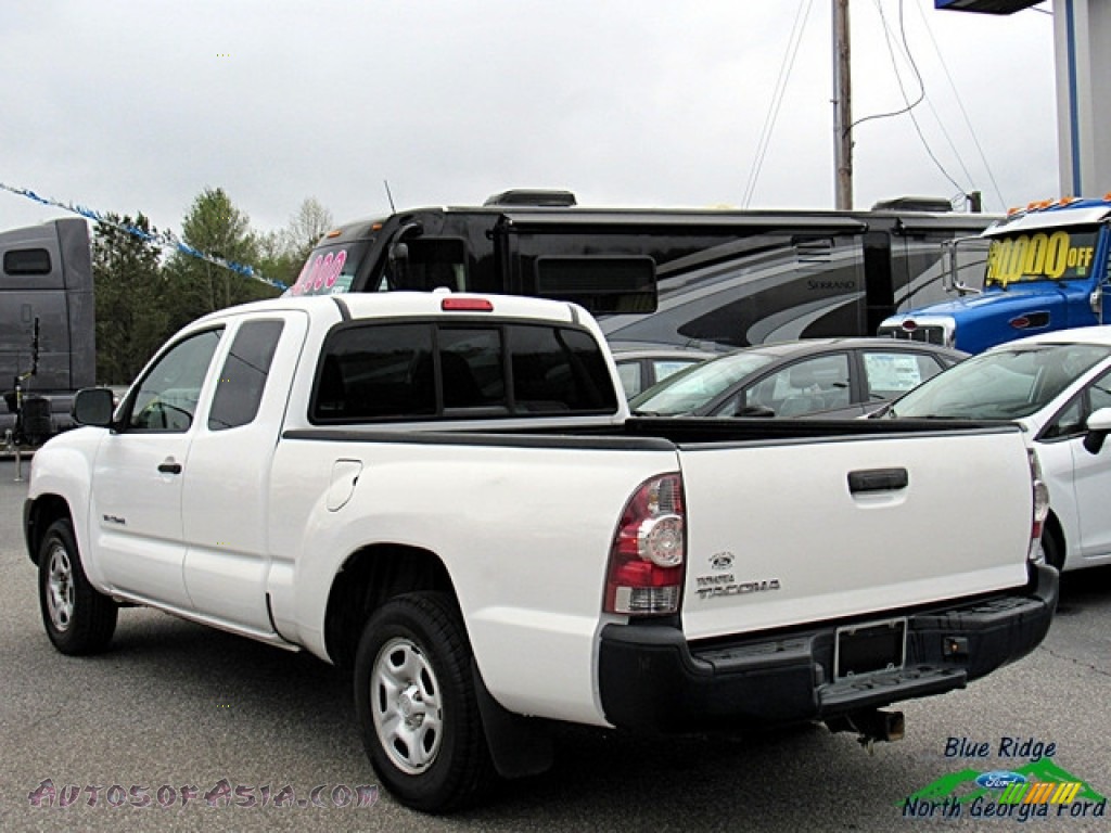 2009 Tacoma Access Cab - Super White / Graphite Gray photo #3
