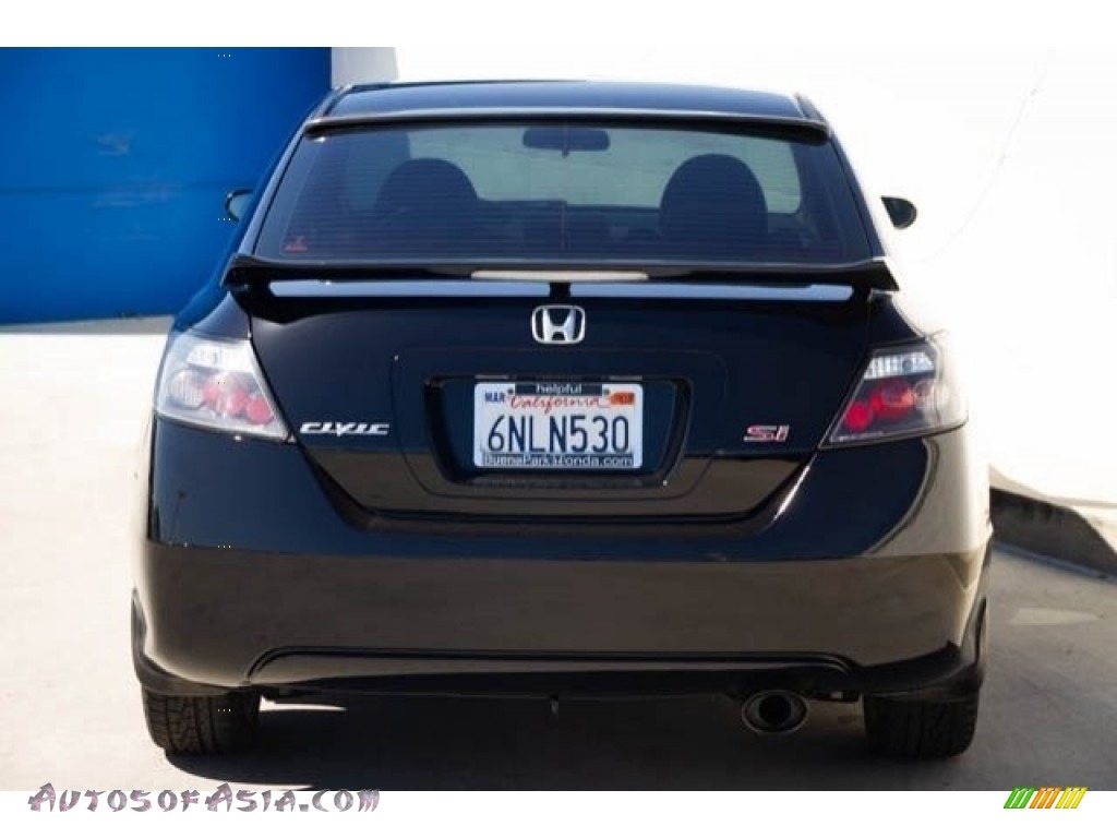 2009 Civic Si Coupe - Crystal Black Pearl / Black photo #10