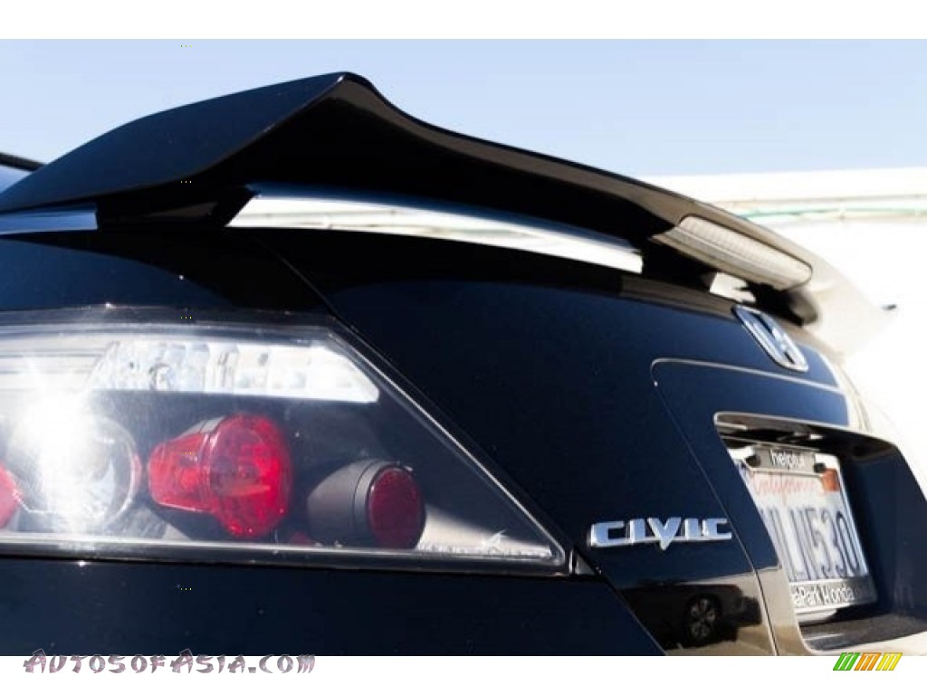 2009 Civic Si Coupe - Crystal Black Pearl / Black photo #11