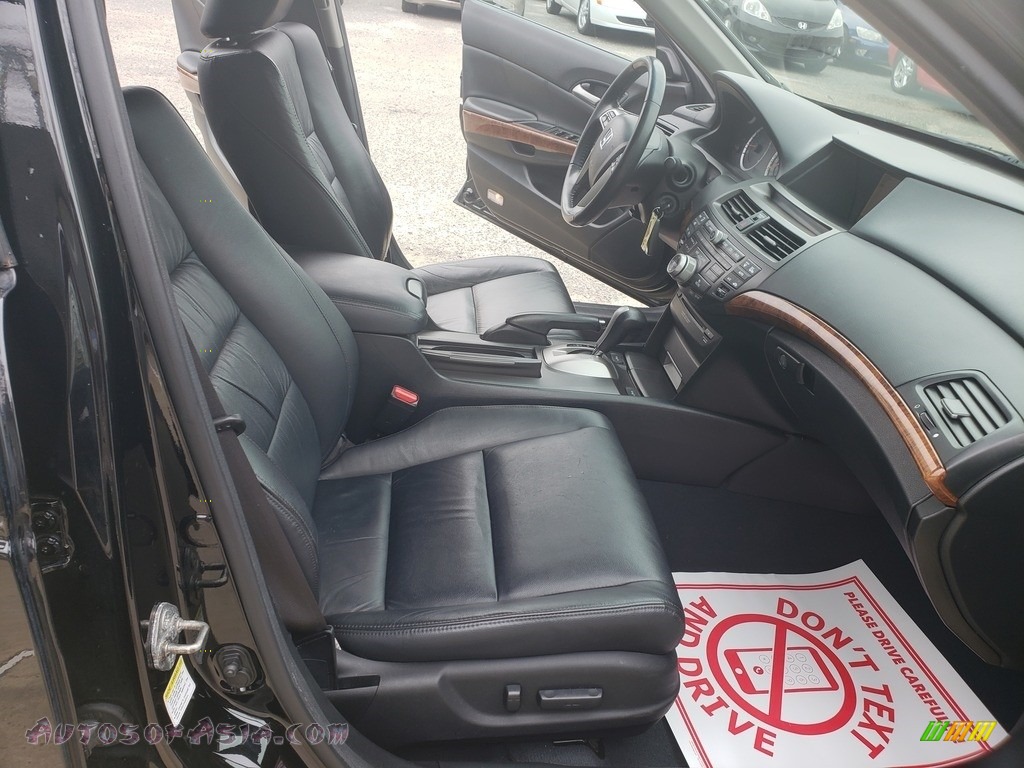 2012 Accord EX-L V6 Sedan - Crystal Black Pearl / Black photo #17