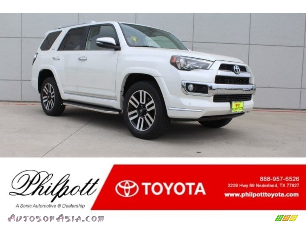 Blizzard White Pearl / Redwood Toyota 4Runner Limited 4x4