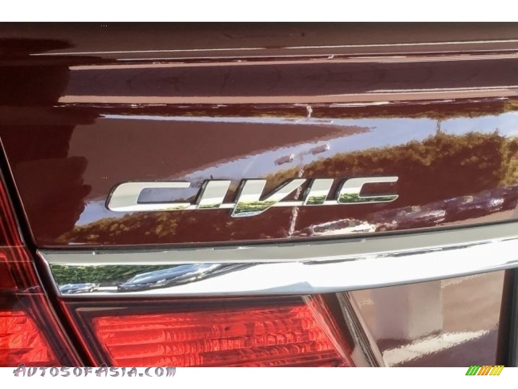 2015 Civic LX Sedan - Rallye Red / Gray photo #7