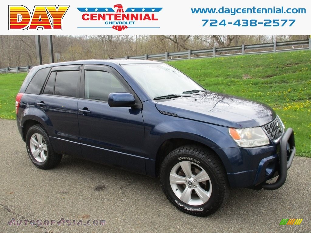 2010 Grand Vitara Premium 4x4 - Deep Sea Blue Metallic / Black photo #1