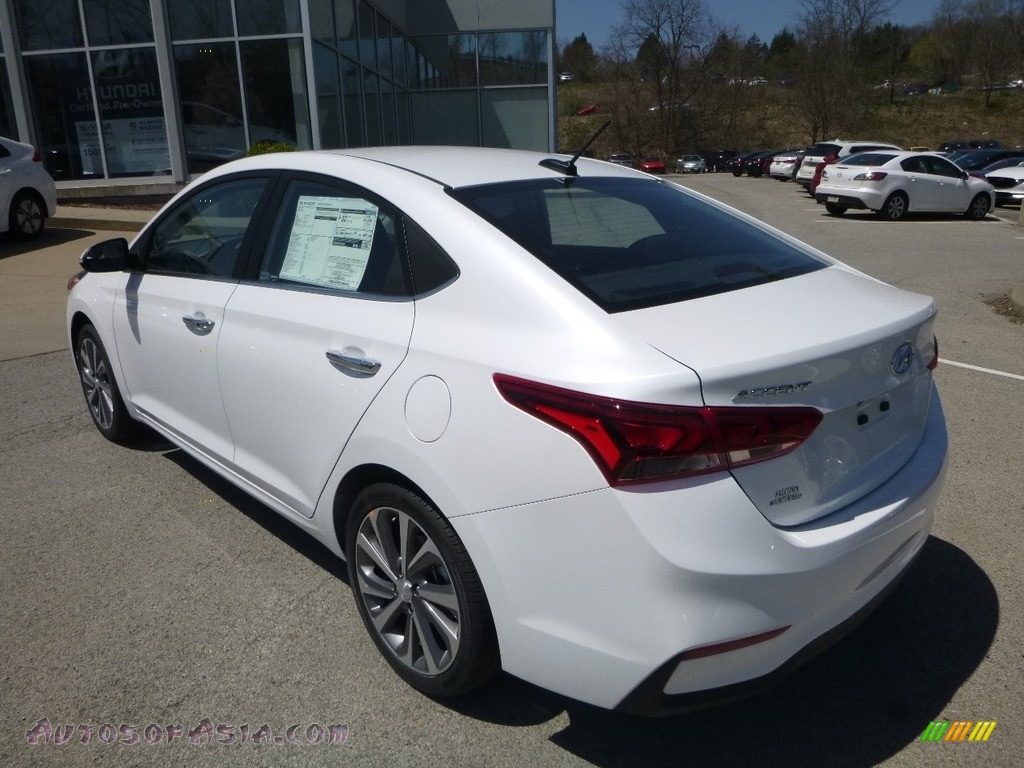 2018 Accent Limited - Frost White Pearl / Black photo #3