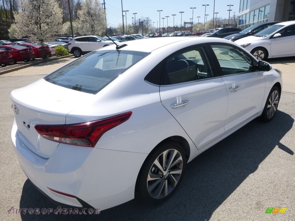 2018 Accent Limited - Frost White Pearl / Black photo #4