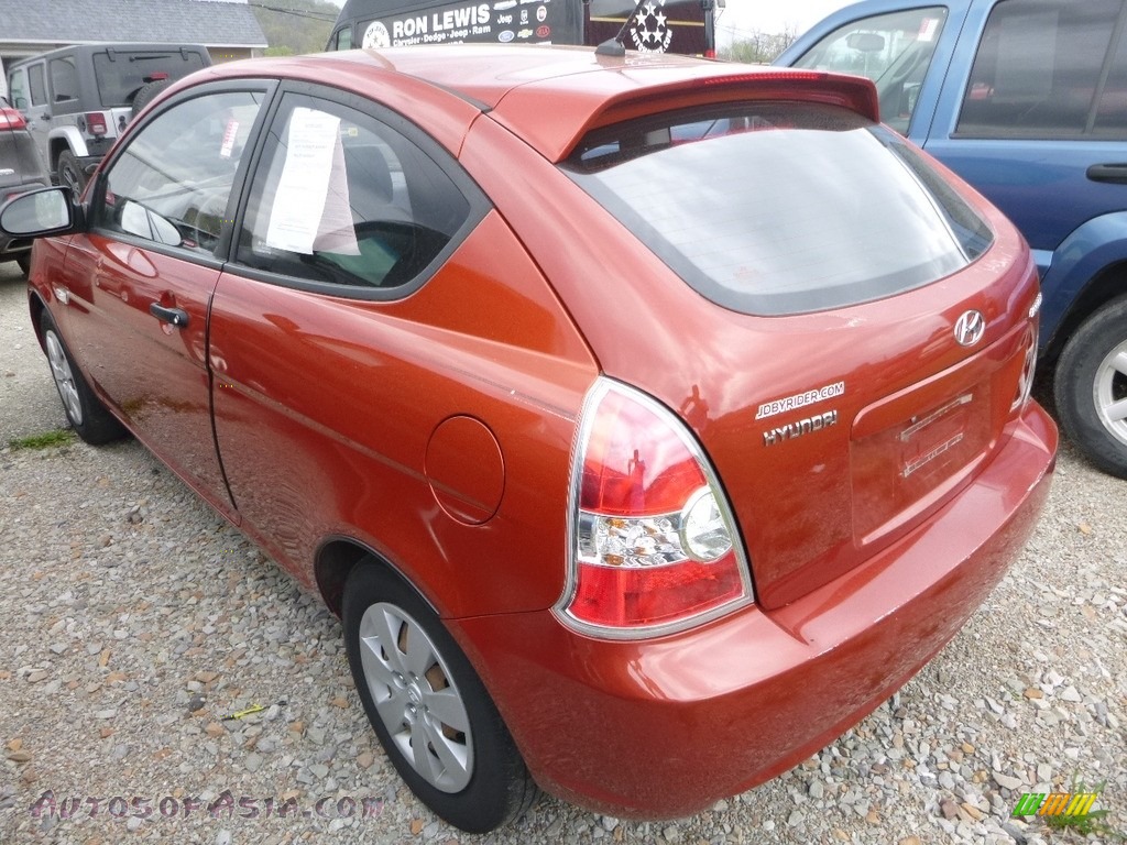 2008 Accent GS Coupe - Tango Red / Black photo #2