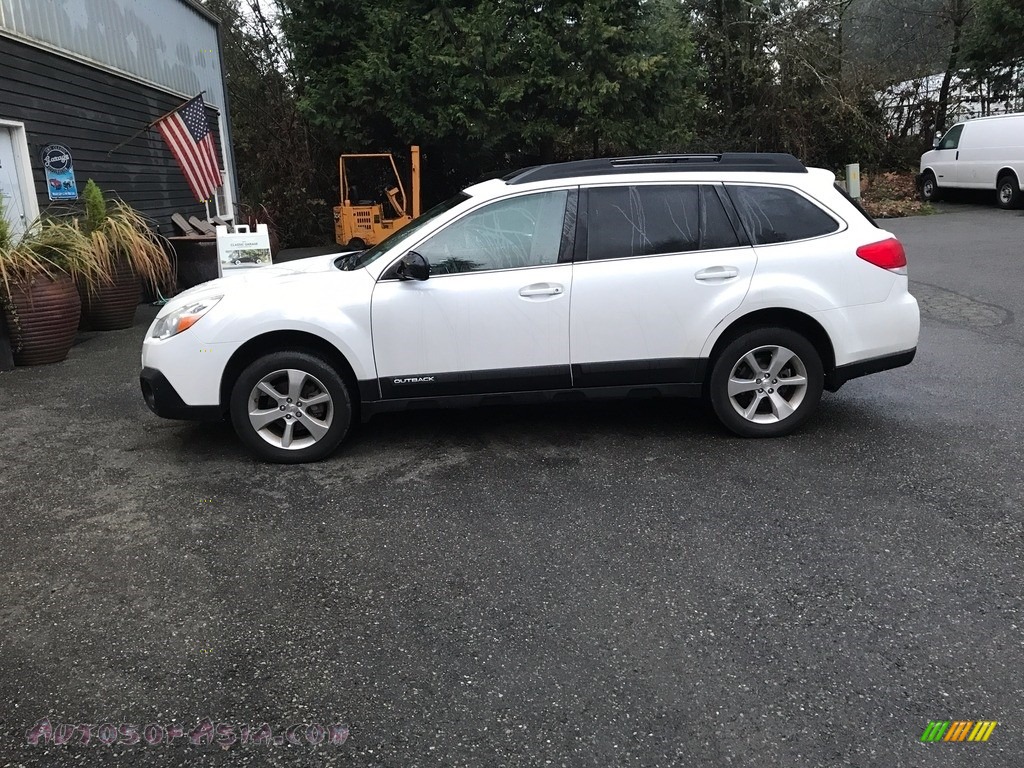 2014 Outback 2.5i Limited - Satin White Pearl / Ivory photo #2