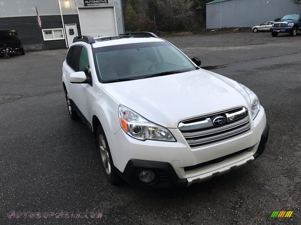 2014 Outback 2.5i Limited - Satin White Pearl / Ivory photo #4