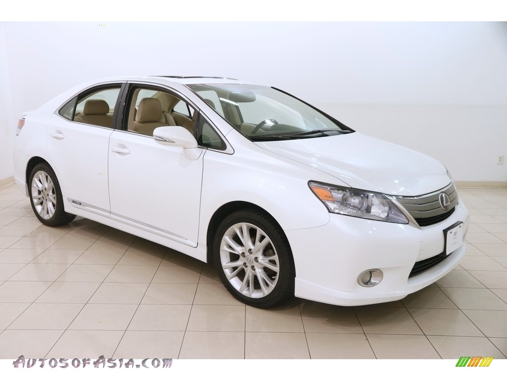 Starfire White Pearl / Parchment Lexus HS 250h Hybrid Premium