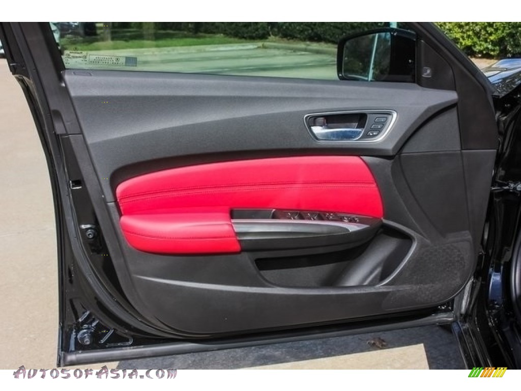 2019 TLX V6 A-Spec Sedan - Crystal Black Pearl / Red photo #12