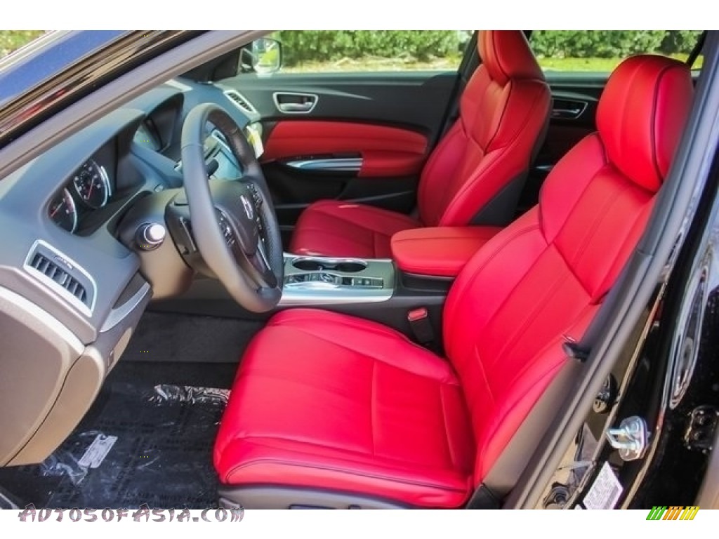 2019 TLX V6 A-Spec Sedan - Crystal Black Pearl / Red photo #16