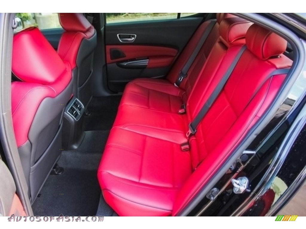 2019 TLX V6 A-Spec Sedan - Crystal Black Pearl / Red photo #18