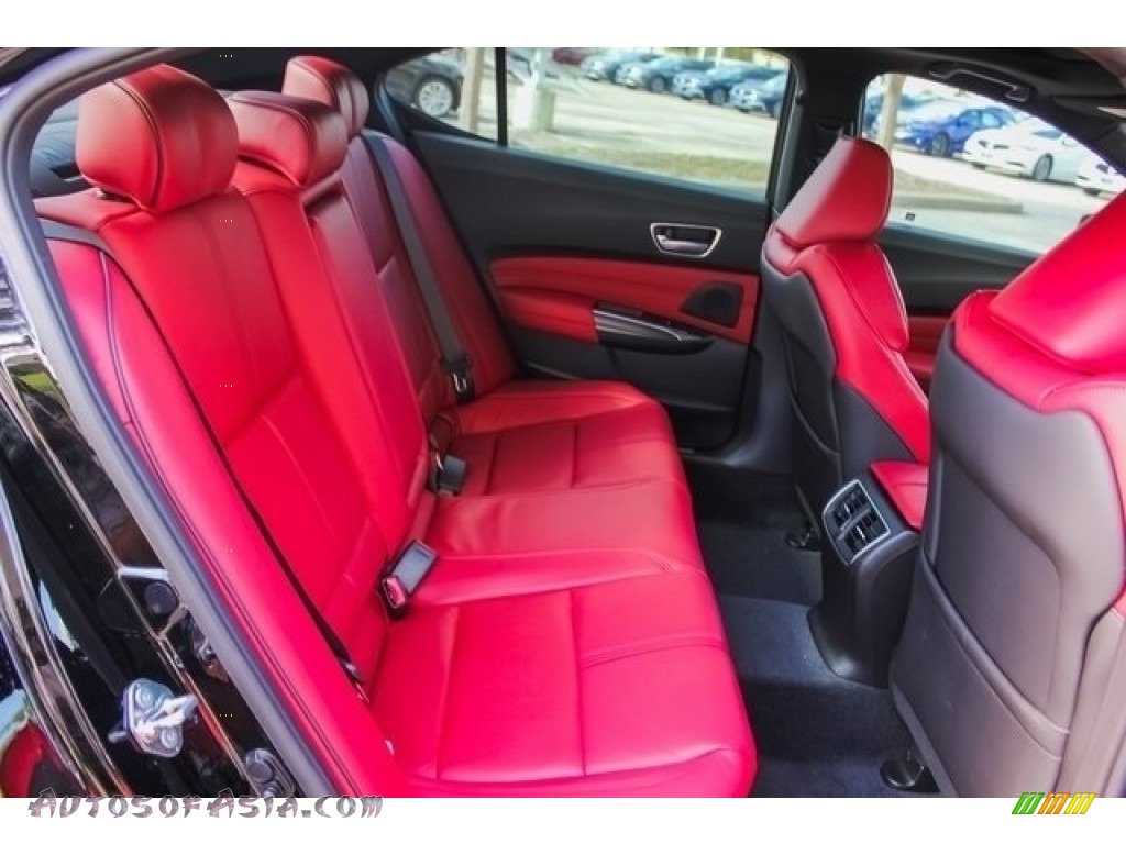 2019 TLX V6 A-Spec Sedan - Crystal Black Pearl / Red photo #21