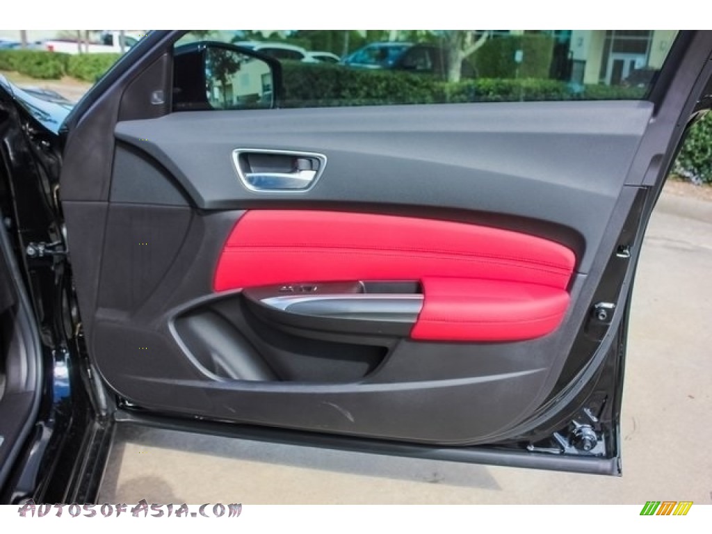 2019 TLX V6 A-Spec Sedan - Crystal Black Pearl / Red photo #22