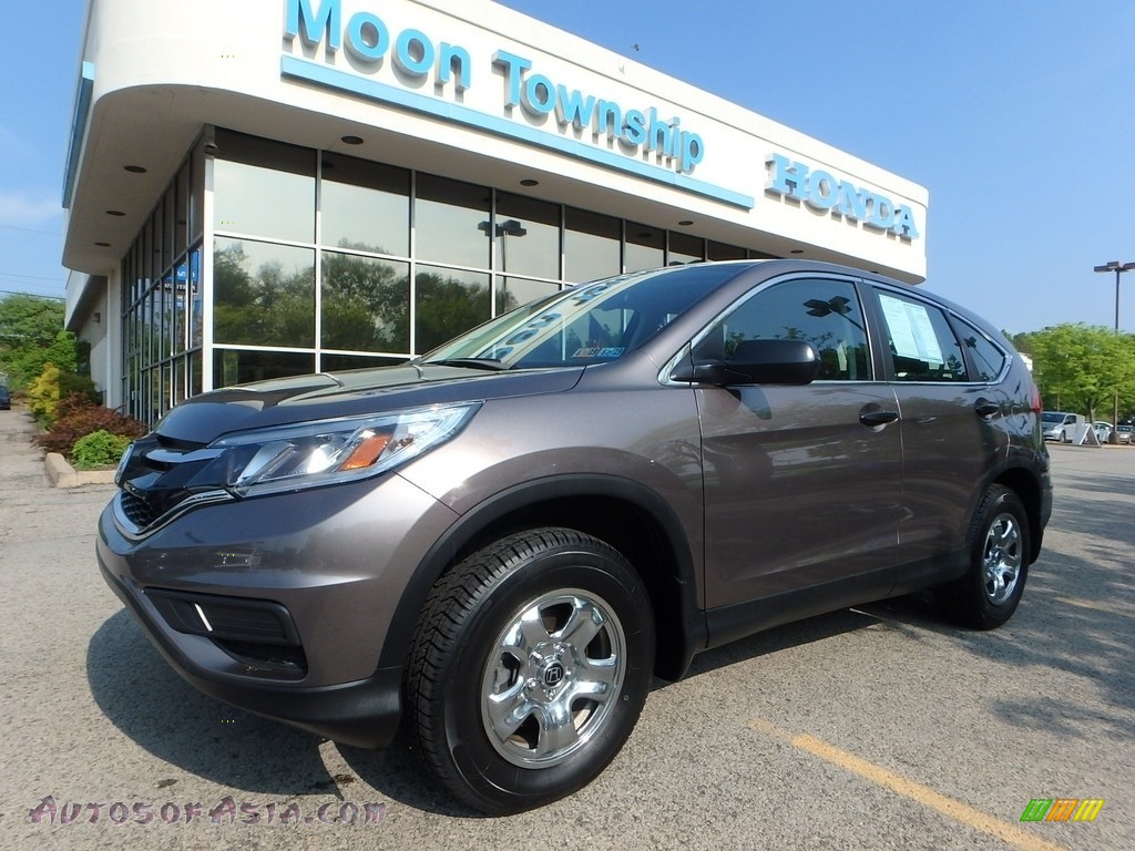 2015 CR-V LX AWD - Urban Titanium Metallic / Black photo #1