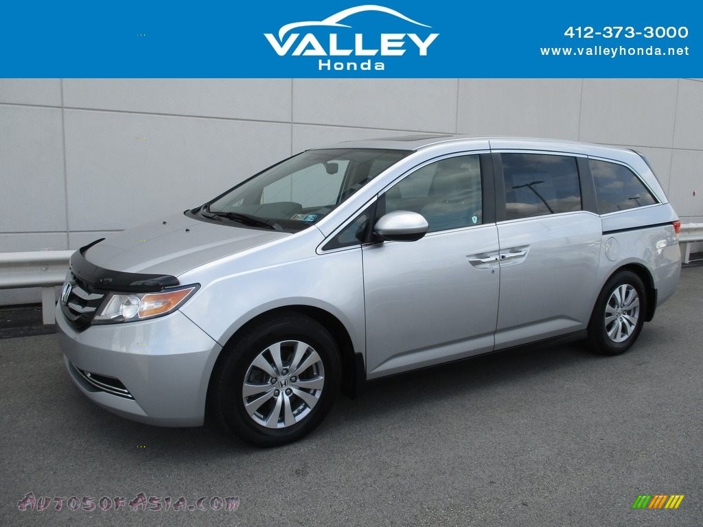 2014 Odyssey EX-L - Alabaster Silver Metallic / Gray photo #1