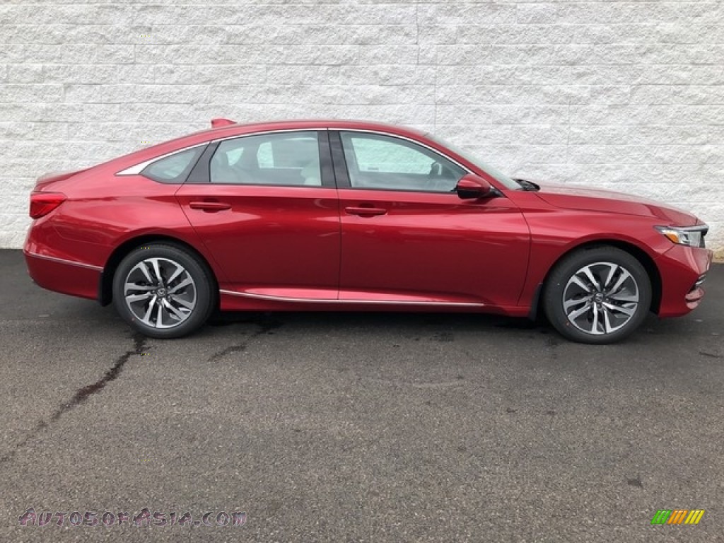 2018 Accord EX-L Hybrid Sedan - Radiant Red Metallic / Gray photo #3