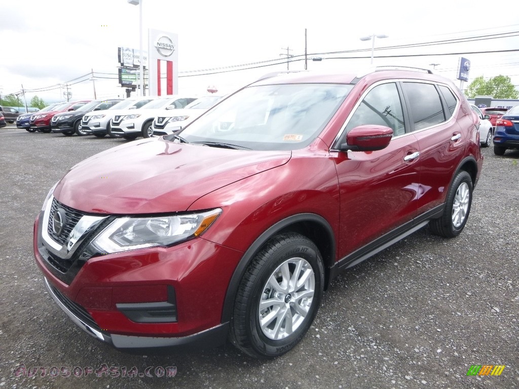 2018 Rogue SV AWD - Scarlet Ember / Charcoal photo #8