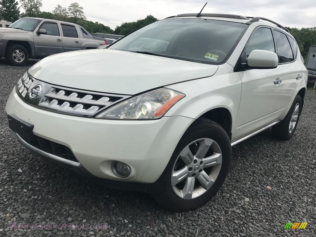 2007 Murano SE AWD - Glacier Pearl White / Cafe Latte photo #1