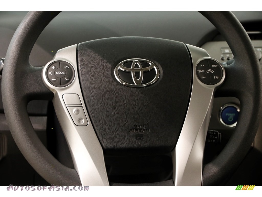 2015 Prius Two Hybrid - Blizzard Pearl / Dark Gray photo #7