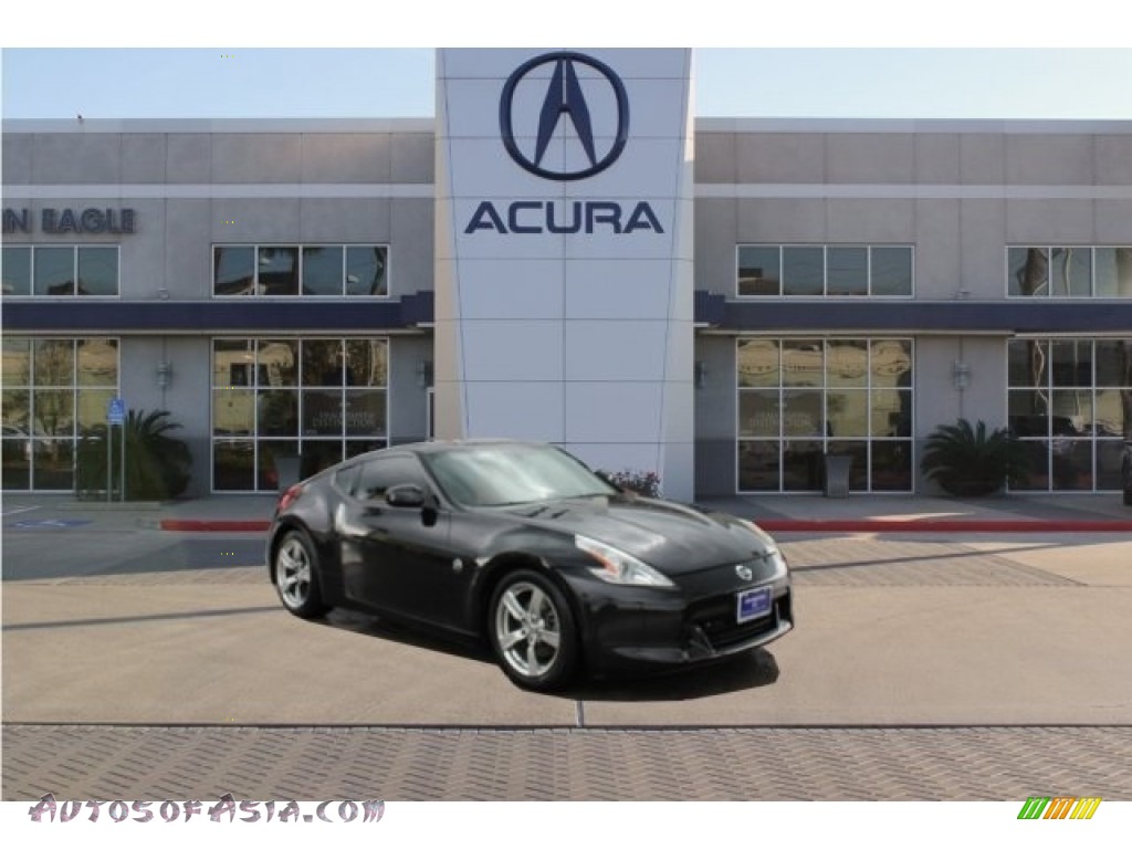 2009 370Z Touring Coupe - Magnetic Black / Persimmon Leather photo #1