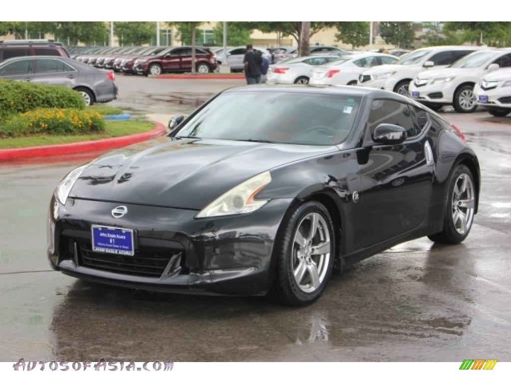 2009 370Z Touring Coupe - Magnetic Black / Persimmon Leather photo #3