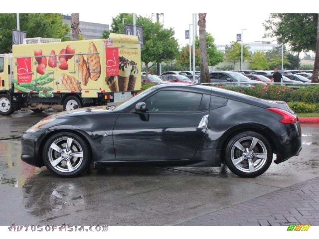 2009 370Z Touring Coupe - Magnetic Black / Persimmon Leather photo #4