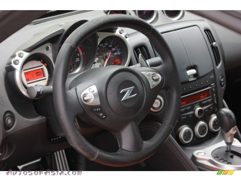 2009 370Z Touring Coupe - Magnetic Black / Persimmon Leather photo #9